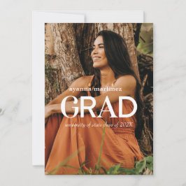 Modern GRAD Photo Studenten-meddelande Inbjudningar