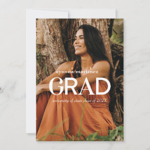 Modern GRAD Photo Studenten-meddelande Inbjudningar