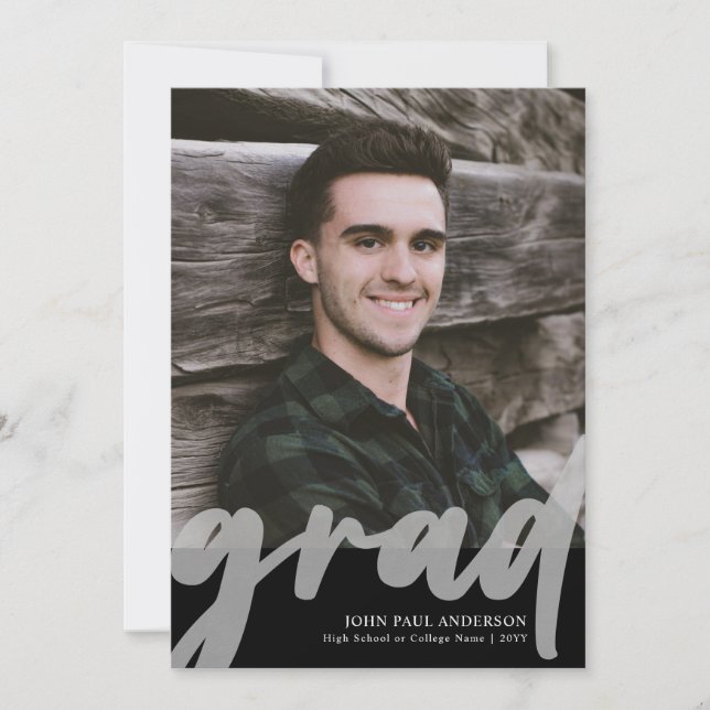 Modern GRAD-skript High School 2 Photo Studenten Meddelande (Framsida)