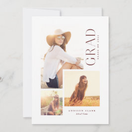 Modern grad Typ 3-fotokollage Rött meddelande