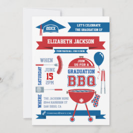 Modern Gradations BBQ-inbjudan Inbjudningar