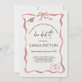 Modern Graduation Celebration  Inbjudningar