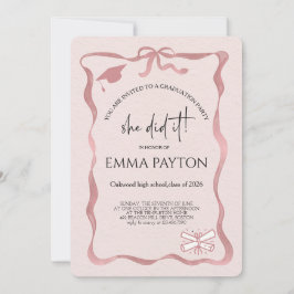 Modern Graduation Celebration  Inbjudningar