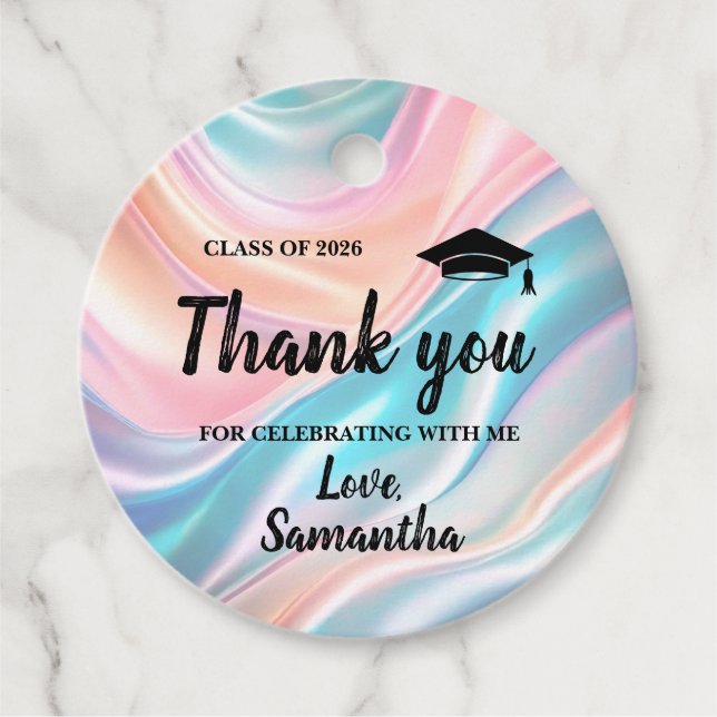 Modern  Graduation  Gåvor Etiketter (Framsida)