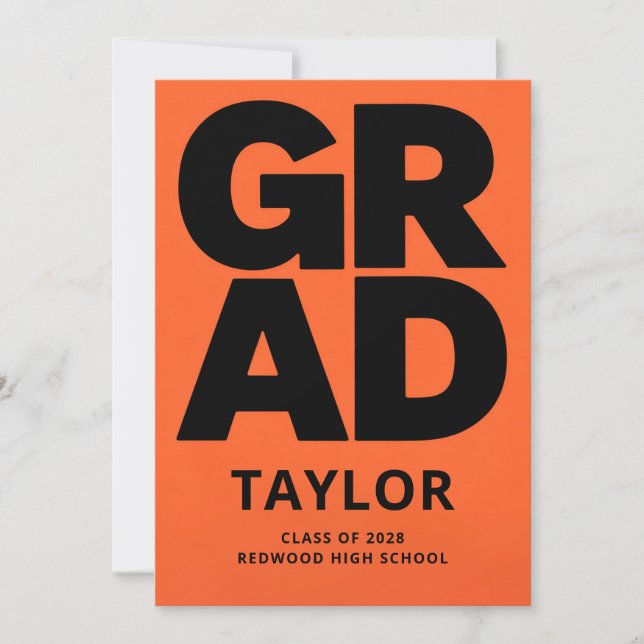Modern Graduation Invite | Graduation Party Inbjudningar (Framsida)