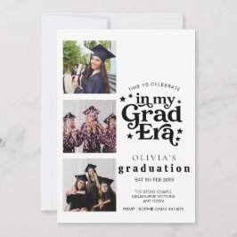 Modern Graduation Party Invitation with Photos Inbjudningar