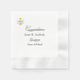 Modern Graduation Party Paper Napkin Pappersservett