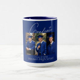 Modern Graduation Party Photo Display Mugg