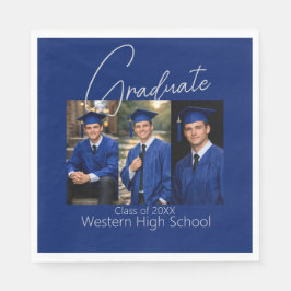 Modern Graduation Party Photo Display Pappersservett