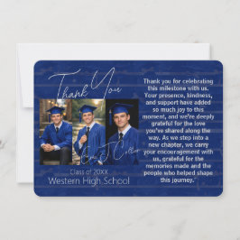 Modern Graduation Party Photo Display Tack Kort
