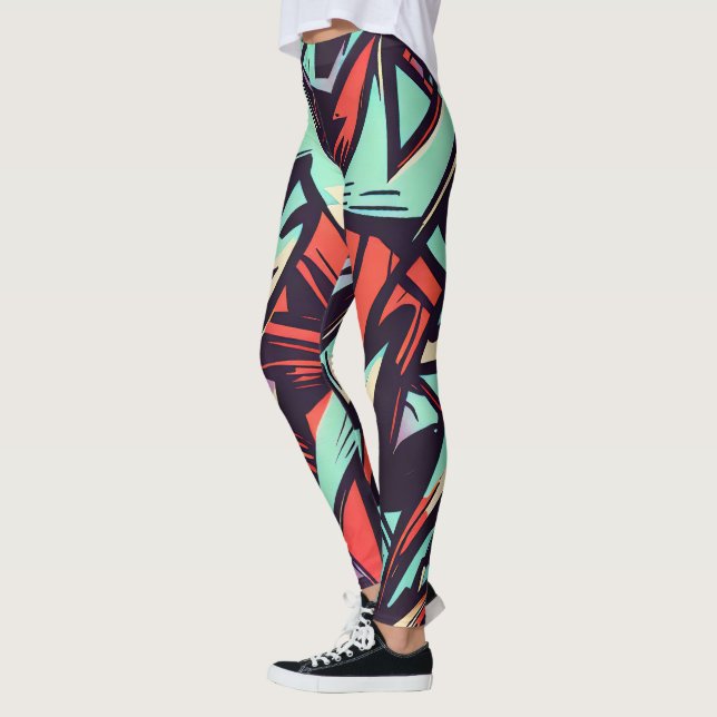 Modern Graffiti Leggings (Vänster)