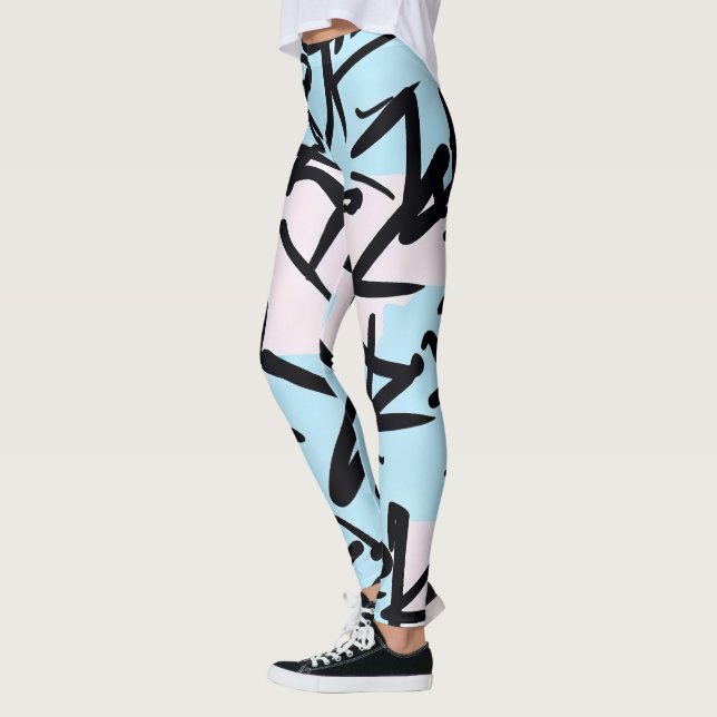 Modern Graffiti Leggings (Vänster)