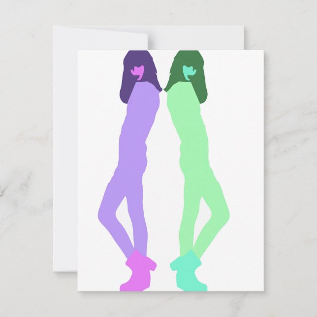 "Modern Graffiti Mode Art" Julkort (Framsida)