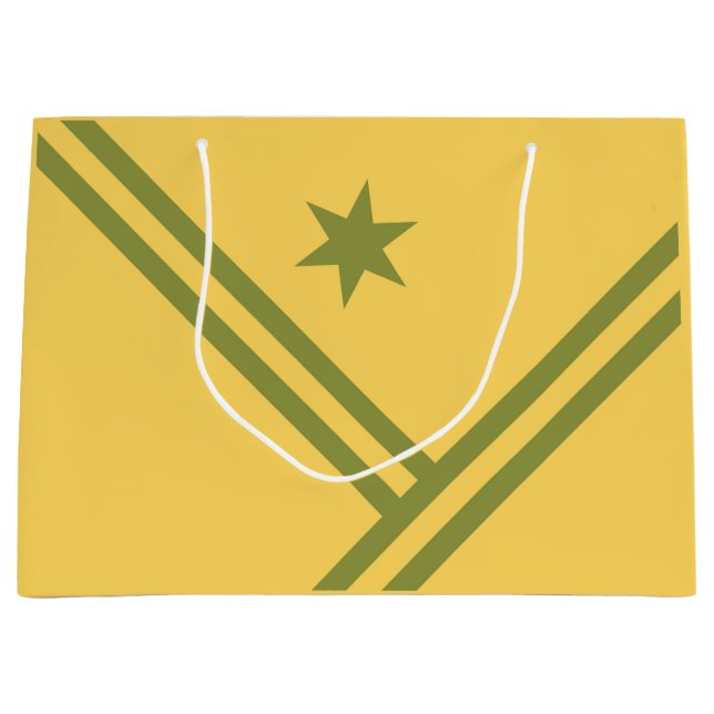 Modern grafik med Rand Star guld Grönt Diagonal  (Framsidan)