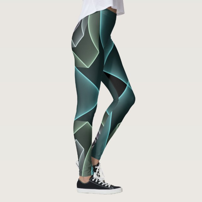 Modern grafik med skalstativ leggings (Höger)