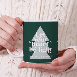 Modern grafik - minimal religiösa till jul kaffemugg