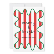 Modern grafik - minimal röd jul och vit