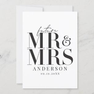 Modern, grafik, typografi bröllopsinbjudan kort