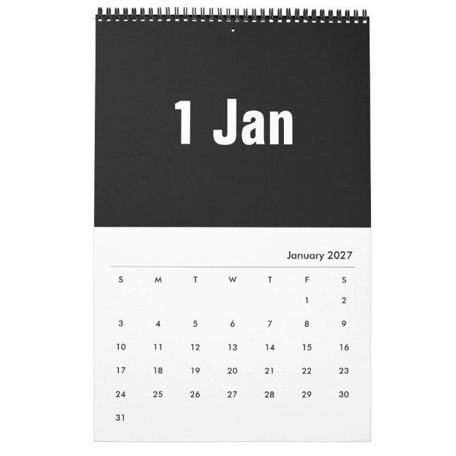 Modern grafisk design 2020 ~ Leslie Peppers Kalender (Jan 2027)