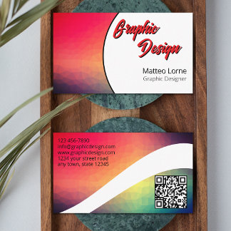 Modern grafisk designer visitkort