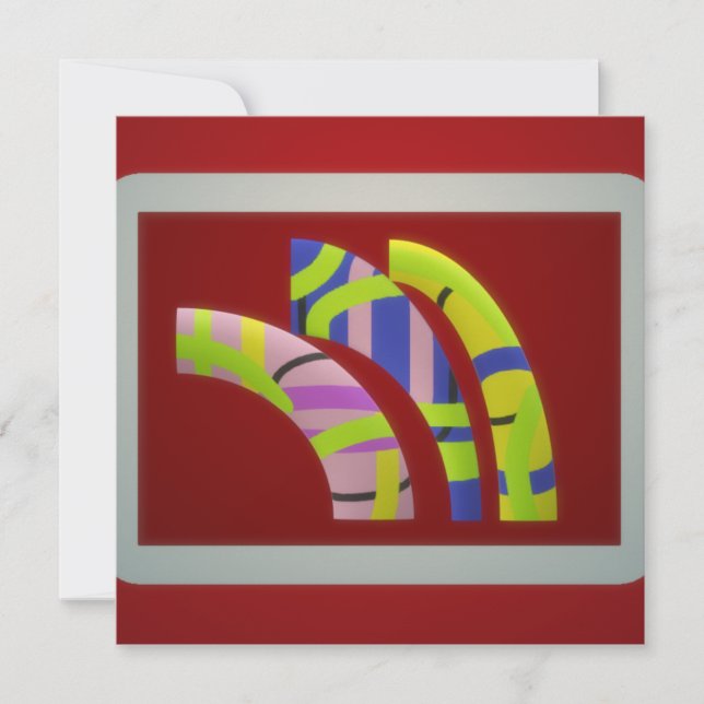 Modern grafisk konsthandling på plommon för mörk (Framsida)