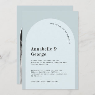 Modern grafisk typografi bröllop spara datumet