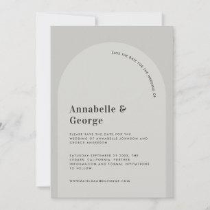 Modern grafisk typografi bröllop spara datumet