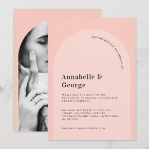 Modern grafisk typografi bröllop spara datumet