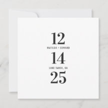 Modern, grafisk typografisk foto bröllop