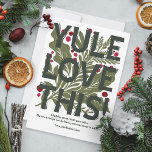 Modern grafisk typografisk typografisk modell julkort<br><div class="desc">Det här "Yule Kärlek This!" hälsning och receptkortet har en djärv och festlig modern design med en lekfull twist. Perfekt för att dela dina favoritrecept. Det här helgdag kan vara personlig för att inkludera ett omhuldat recept på baksidan, skapar det ett tänkvärt och unikt sätt att sprida säsong till andra....</div>