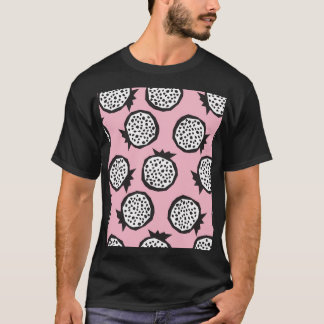 Modern granatäpple: Abstrakt Sömlöst Stil T Shirt