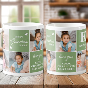 Modern GRANDMA Personlig 7 Multi Photo Kaffemugg