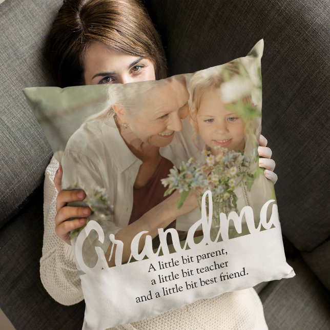 Modern | Grandma Photo Kudde (Skapare uppladdad)