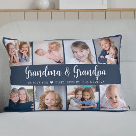 Modern Grandparents Photo Collage Script Lumbarkudde