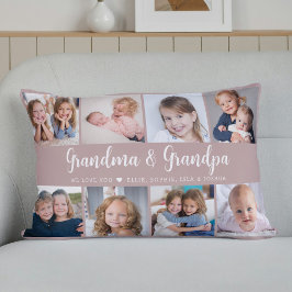 Modern Grandparents Photo Collage Script Lumbarkudde