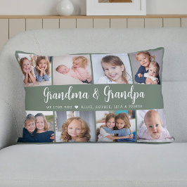 Modern Grandparents Photo Collage Script Lumbarkudde