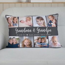 Modern Grandparents Photo Collage Script Lumbarkudde