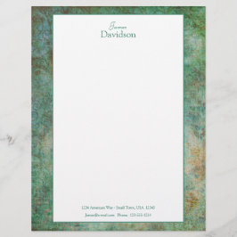 Modern Granite Letterhead Stationery Brevhuvud