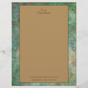 Modern Granite Letterhead Stationery Brevhuvud