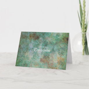 Modern Granite Note Card Kort