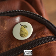 Modern Granny Gult Grönt Crochet Pear Fruit