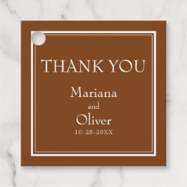 Modern Gräns minimalist Brown Gåvor Etiketter