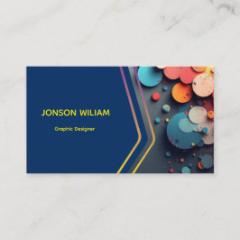 Modern Graphic Designer Business Card | Custom Min Visitkort