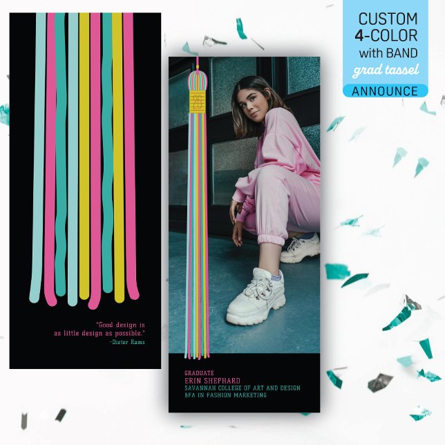 Modern Graphic Photo Graduation Announcement (Skapare uppladdad)