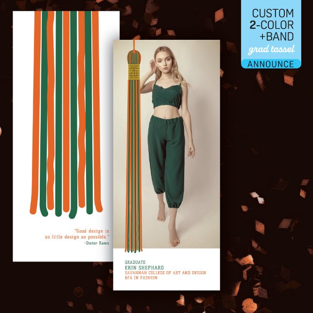 Modern Graphic Photo Graduation Announcement (Skapare uppladdad)