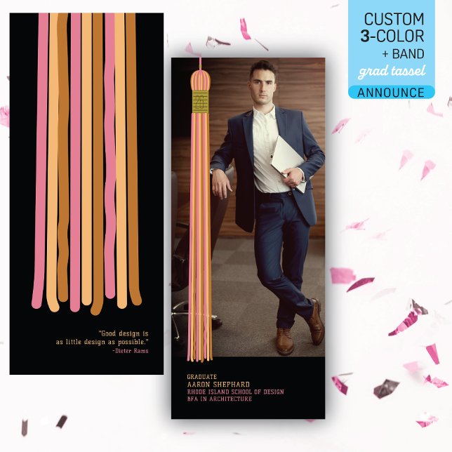 Modern Graphic Photo Graduation Announcement (Skapare uppladdad)