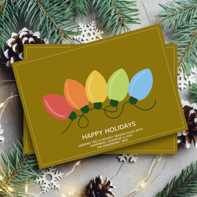 Modern Graphics Ljus-jul Julkort (Skapare uppladdad)