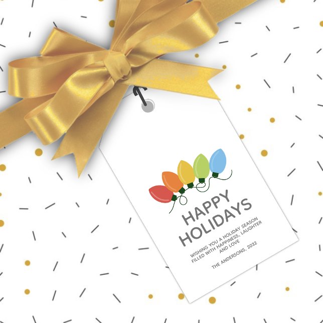 Modern Graphics Ljus-jul Presentetikett (Skapare uppladdad)