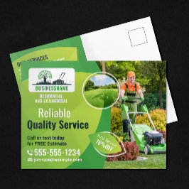 Modern Gräsmatta Landscaping  Services Vykort