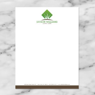 Modern Gräsmatta/landskapsgröda, Logotyp Brevhuvud